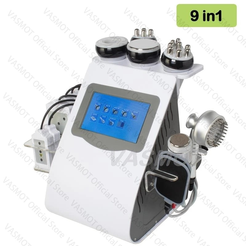 40K Ultrasonic Cavitation Body Sculpting Machine - 6-in-1 Pro Device Relaxation Treatment 9IN1 Tidesmit