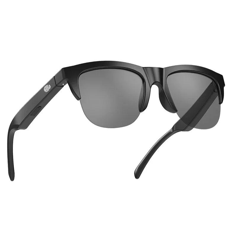 Tidesmit Bluetooth Smart Glasses V5.3 - Wireless Audio & UV Protection Black Tidesmit