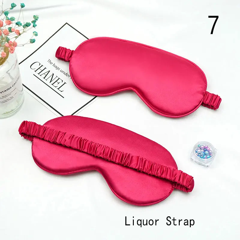 Imitated Silk Eye Mask for Sleeping Breathable Eyeshade Cover Sleeping Mask for Travel Nap Soft Comfort Blindfold Night Eyepatch