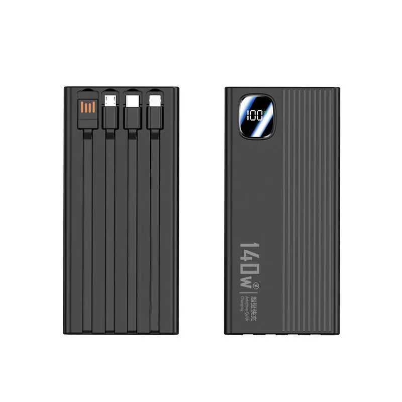 Tidesmit 200000mAh Portable Power Bank - Fast Charging USB-C Travel Battery Black 50000mAh Tidesmit