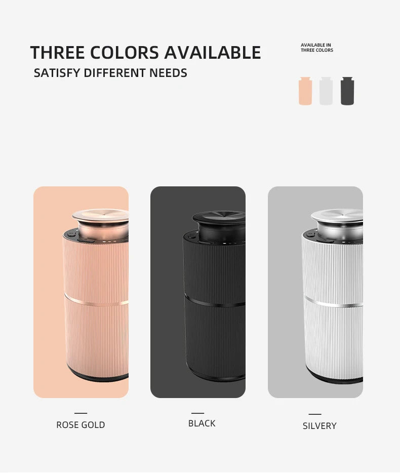 Car Diffuser Waterless Essential Oil Diffuser Aromatherapy Atomizing Diffuser For Office Room Portable Home Freshener Device
