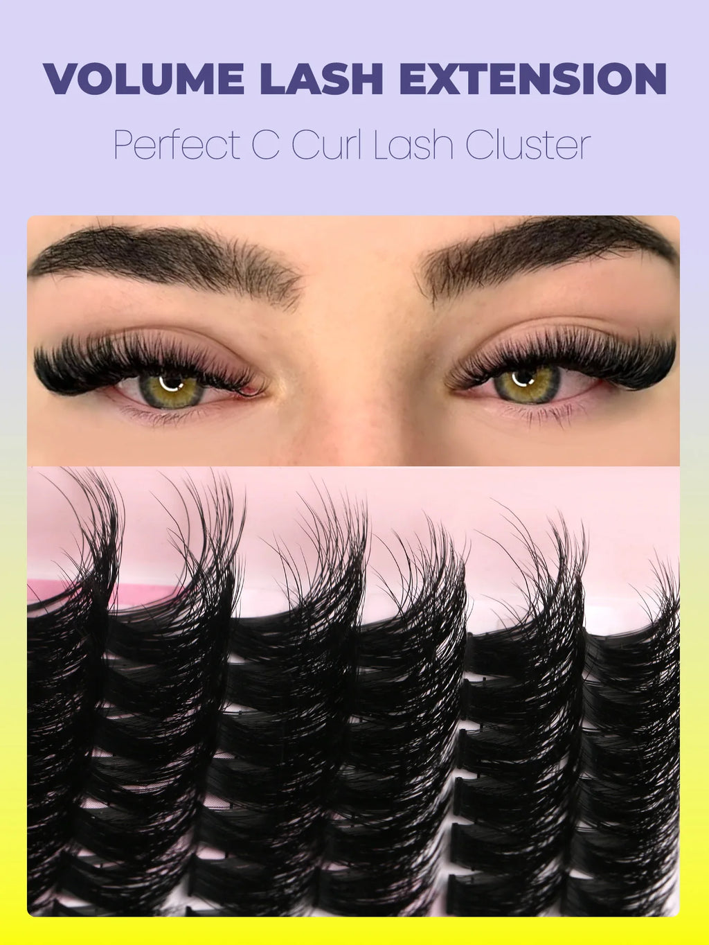 Wispy False Eyelash Clusters - DIY Salon-Quality Cat Eye Set False Eyelashes Tidesmit