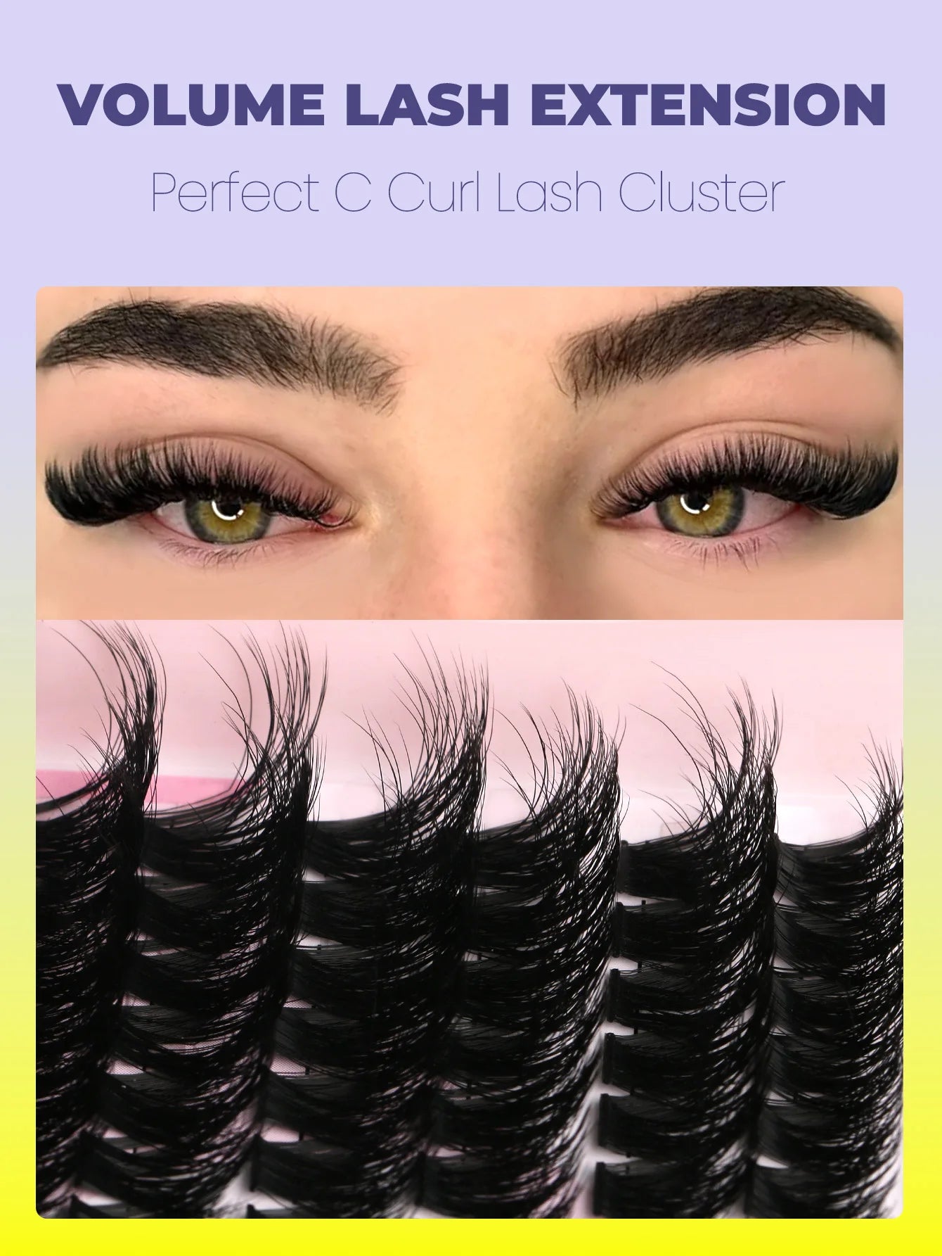 Wispy False Eyelash Clusters - DIY Salon-Quality Cat Eye Set False Eyelashes Tidesmit