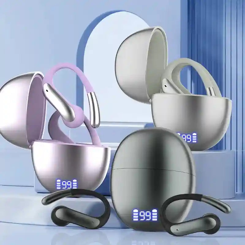 Wireless Over-Ear Headphones with Active Noise Cancellation - Gray/Black/Purple Tidesmit