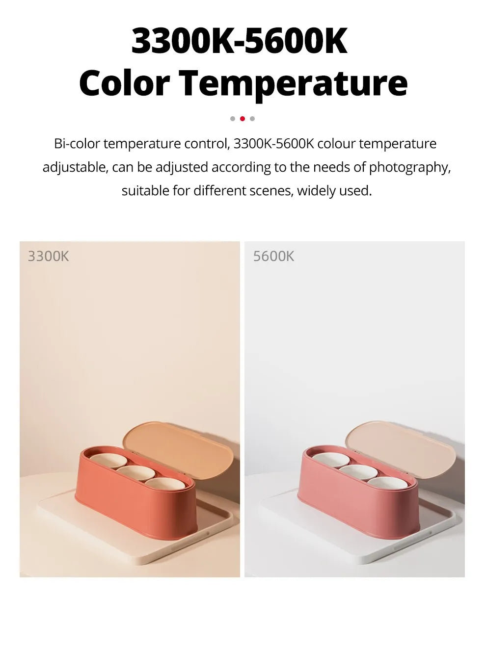 LED Video Light Panel | Adjustable Studio Lighting for Content Creation Tidesmit