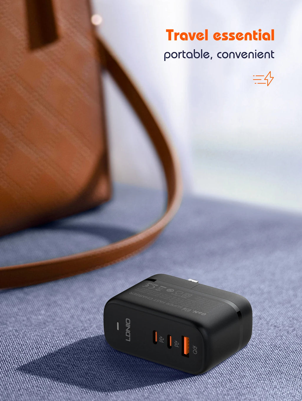 LDNIO 140W GaN international Travel Adapter USB C Charger Block 100W Port LED Display AU US UK EU Charging Station Wall Charger