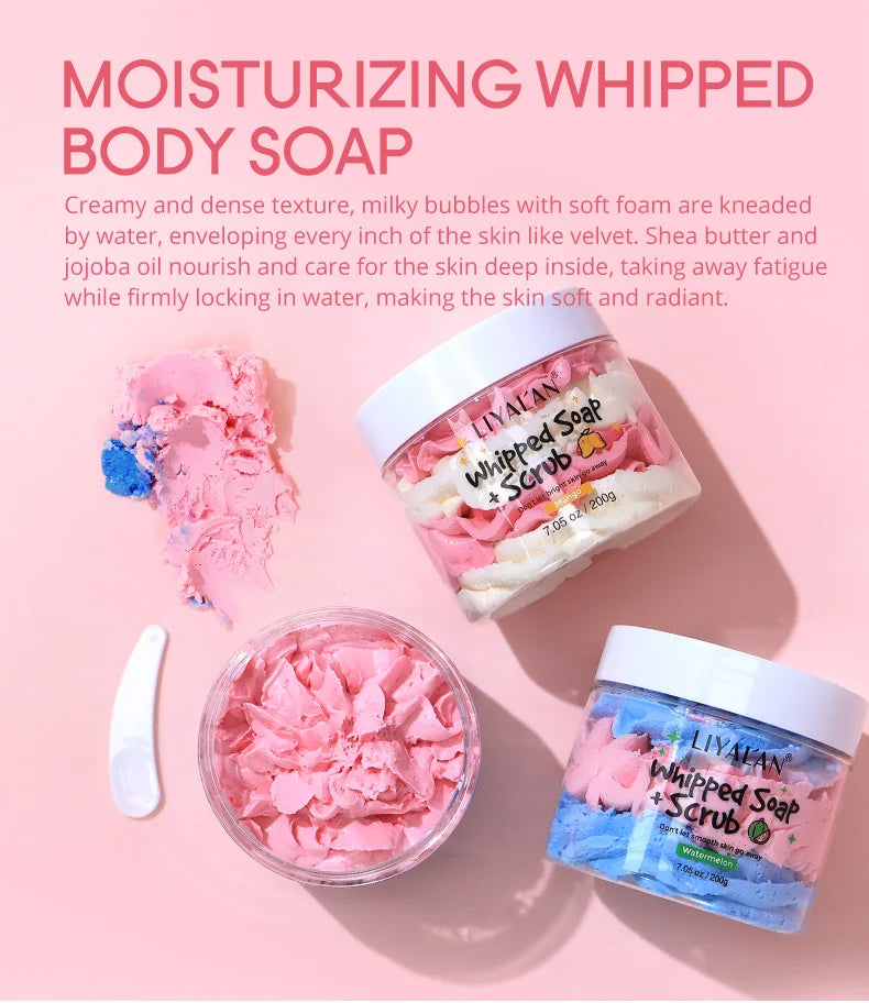 Whipped Body Scrub | Exfoliating Cleanser 200g - Tidesmit Mango Scrubs Treatments Tidesmit