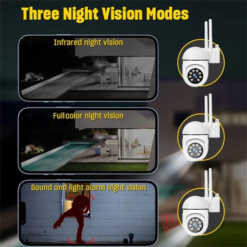 Wifi Surveillance Camera 8MP HD Wireless Security PTZ Camera AI Human Tracking Two-way Audio Color Night Vision Home IP Camera