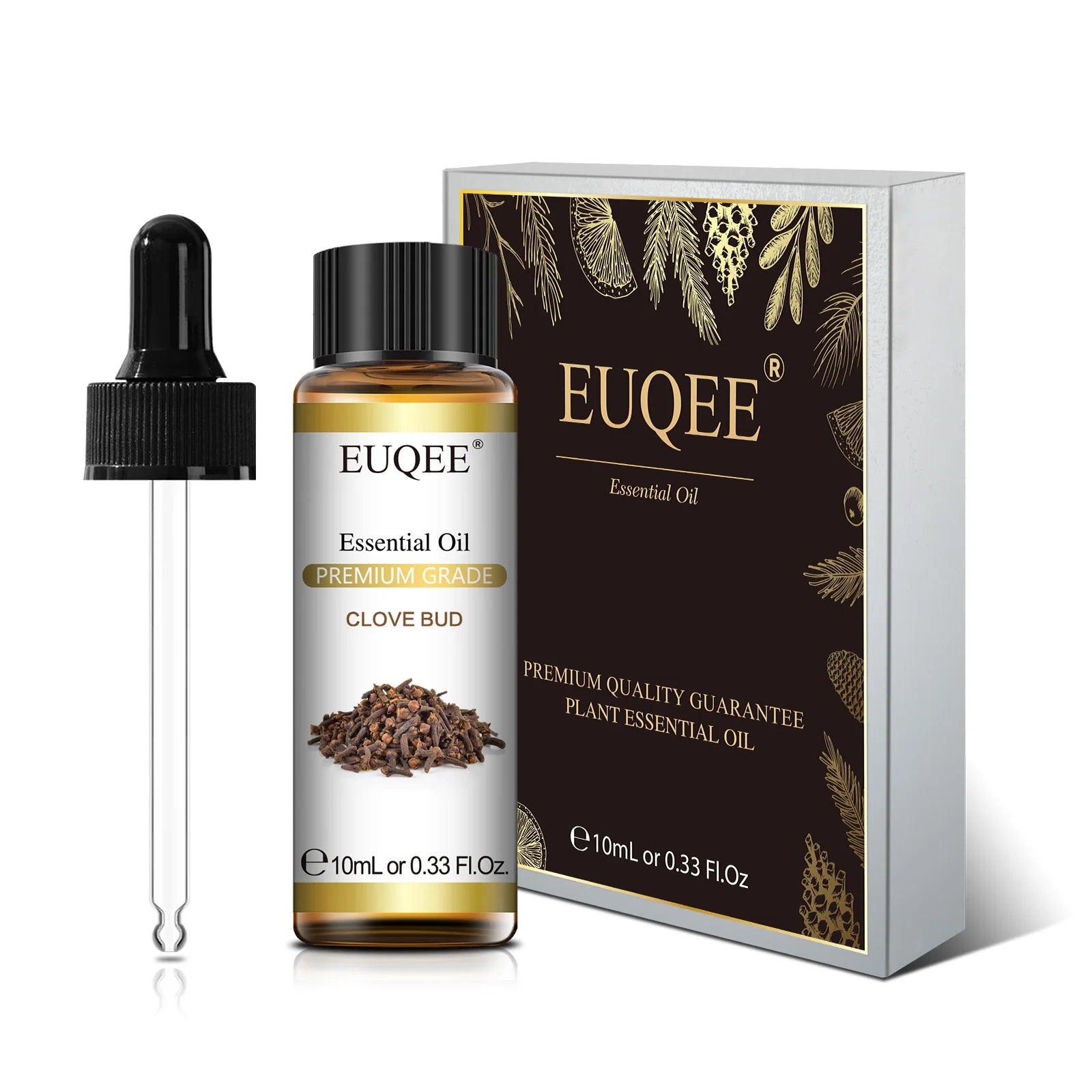 EUQEE 10ml Pure Essential Oil For Aromatherapy Diffuser-Jasmine Eucalyptus Frankincense Cinnamon Lavender Aroma Essential Oils