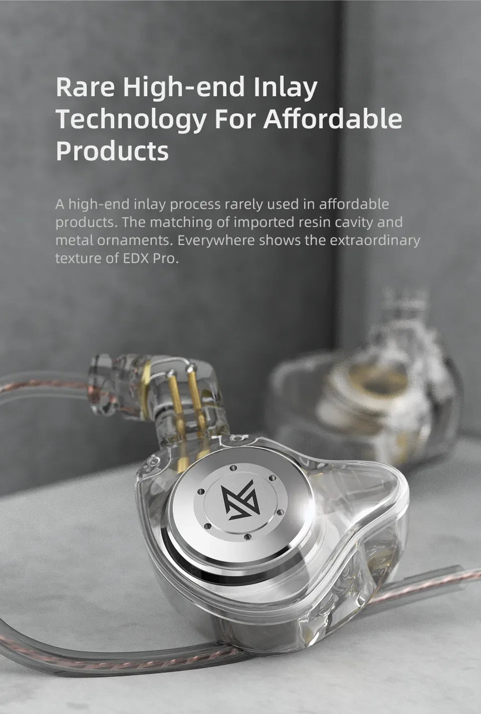 KZ EDX Pro HiFi Wired Earbuds | Tidesmit Audio | Dual Magnetic Driver Tidesmit