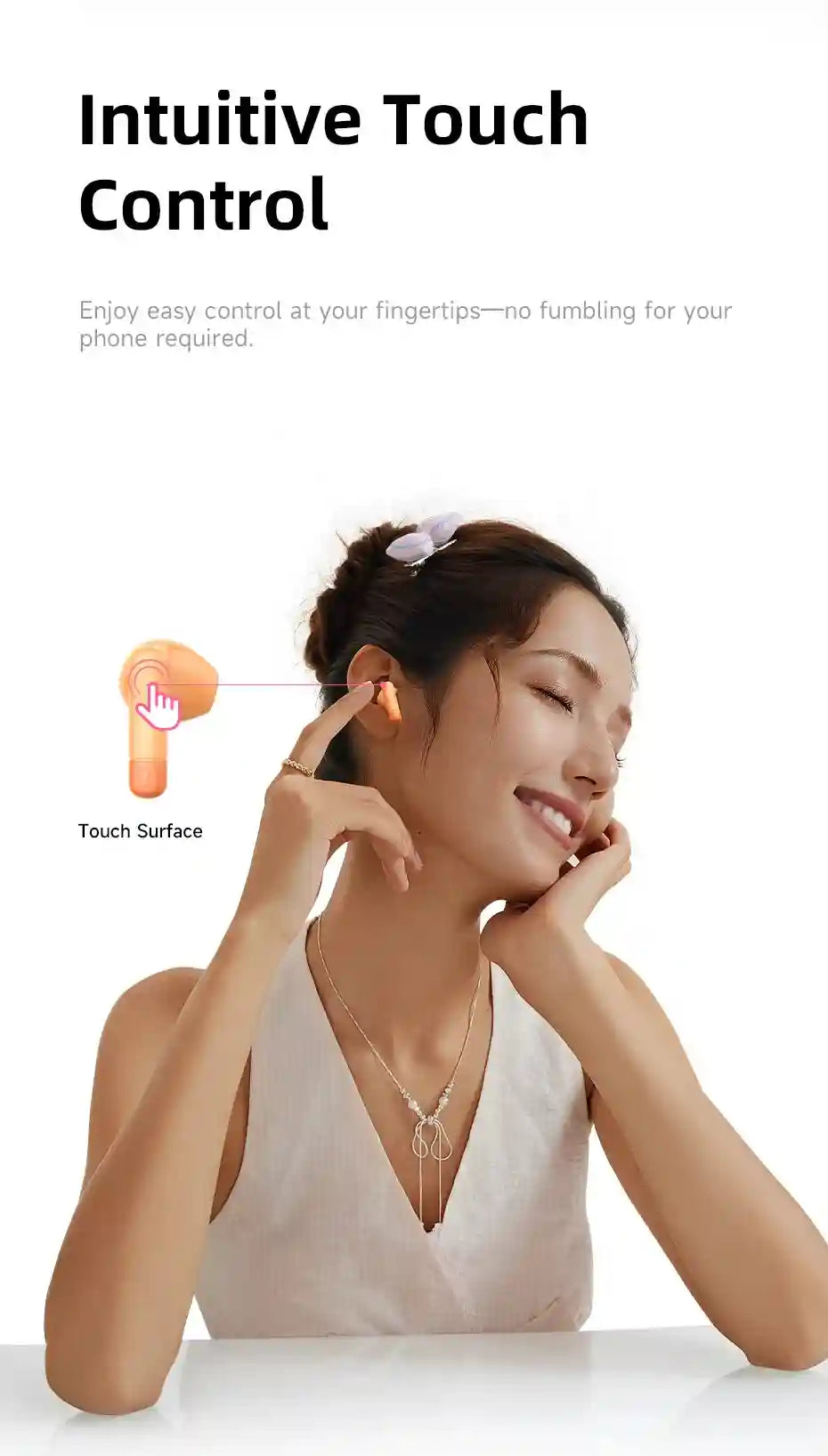 Wireless Earbuds with AI ENC, 40H Battery Life & Waterproof Build Tidesmit