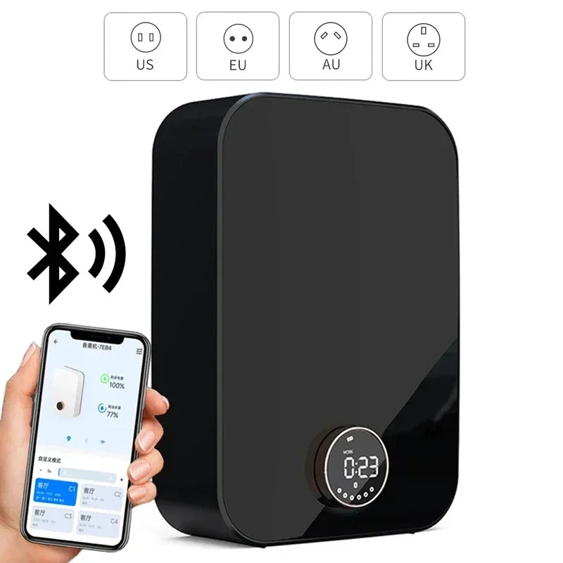 Smart Essential Oil Diffuser Fragrance Aromatherapy Scent Diffuser Machine Air Freshener Waterless Aroma Diffuser for Hotel