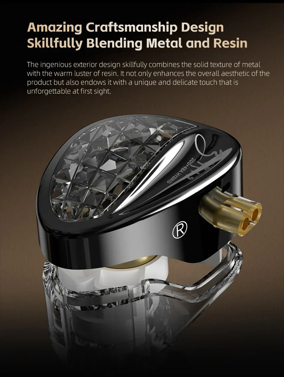 Wired Hybrid In-Ear Monitor Headphones with Dual Tuning by Tidesmit Tidesmit