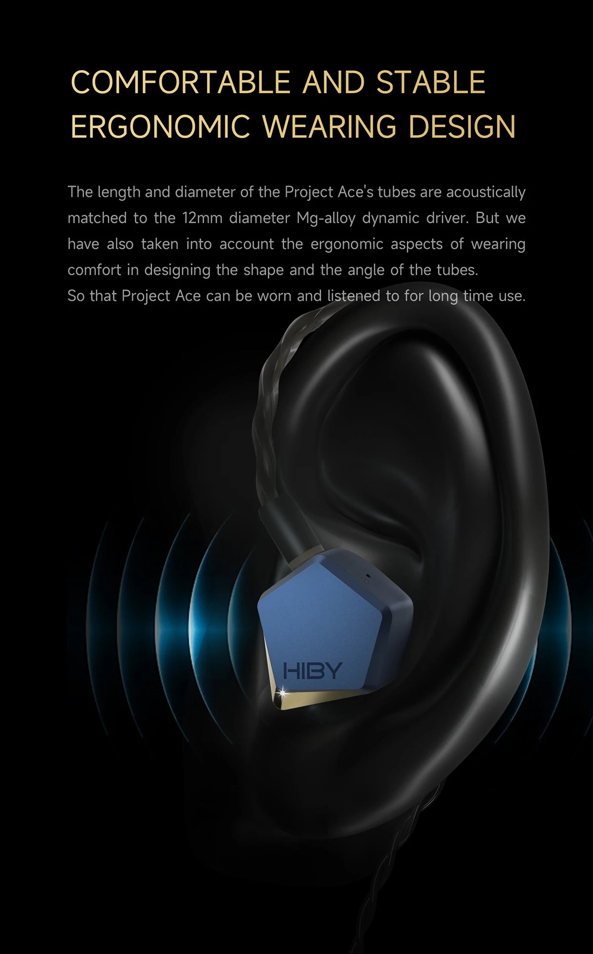 HiBy Project Ace IEMs | Beryllium-Plated Dynamic Driver HiFi Earbuds Tidesmit