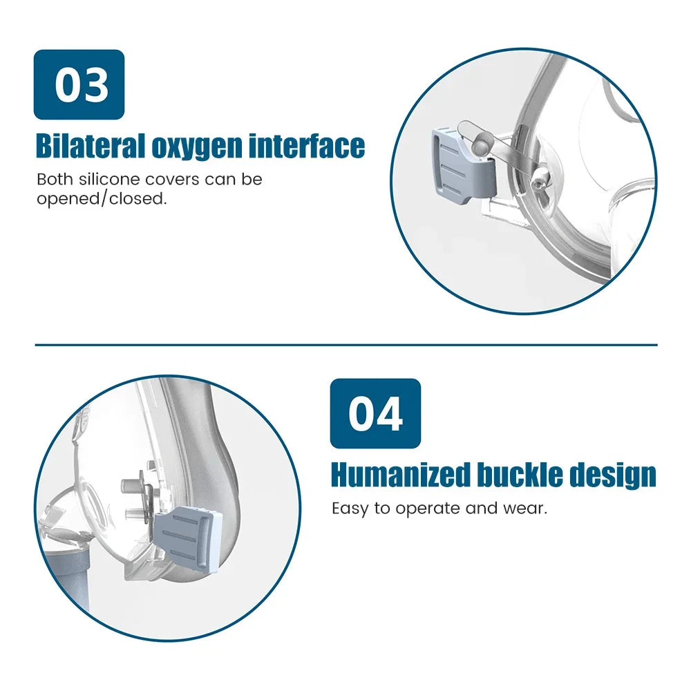 CPAP Nasal Face Mask for Auto CPAP BPAP Anti Snoring Sleep Prevent Apnea machine Sleep Nasal Full Face Mask Anti Snoring