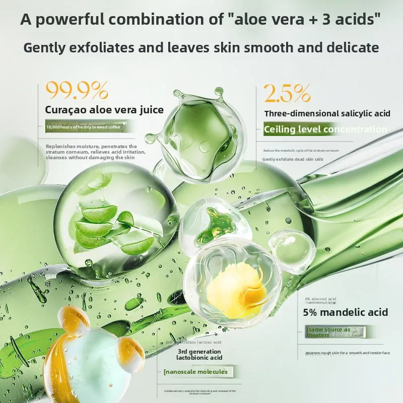 Aloe Vera Exfoliating Gel 300g - Professional Deep Pore Cleansing Face Scrub Scrubs Treatments Tidesmit