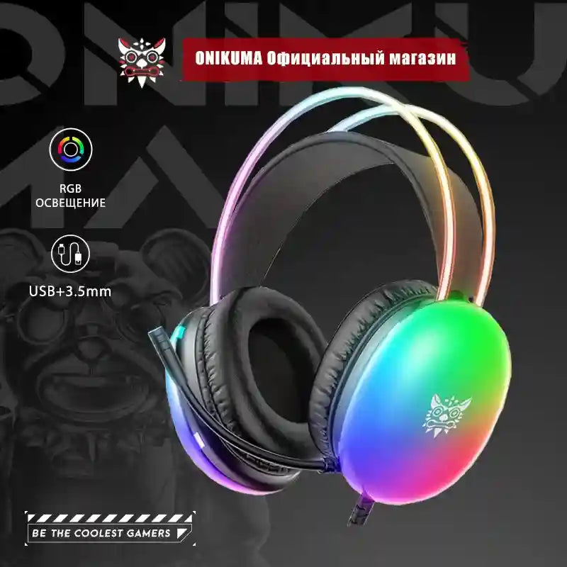 Gaming Headset with Noise Canceling Mic - Over-Ear Low Latency Black Black Tidesmit