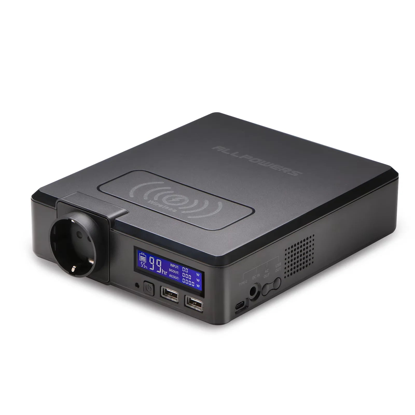 Portable Power Station 154Wh with Fast Charging PD Power Delivery black Tidesmit
