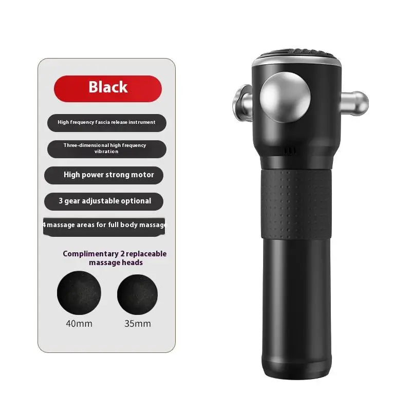 Fascia Gun Deep Tissue Muscle Massager - 3 Speed Portable Recovery Tool Fascia Gun black Tidesmit