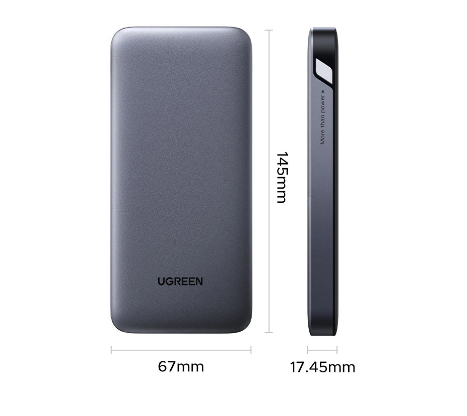 Portable 20000mAh Fast Charging Power Bank with USB-C PD Delivery Tidesmit