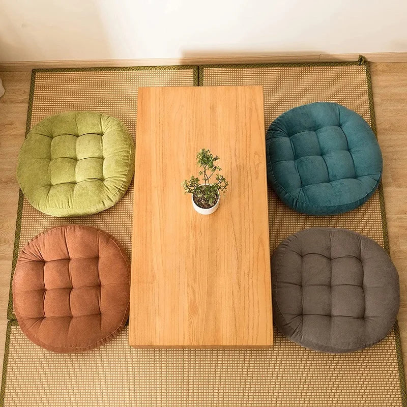 Inyahome Round Cushions Meditation Large Floor Pillow for Kids and Adults Cushion for Floor Seating Yoga Living Room Office