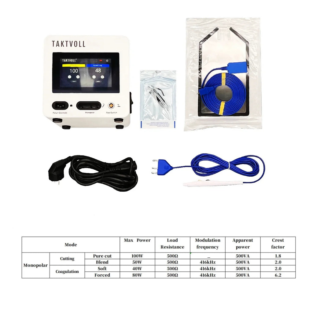 Electrosurgical Unit 100W Portable Monopolar Touch Screen by Tidesmit Massage Chairs Tidesmit