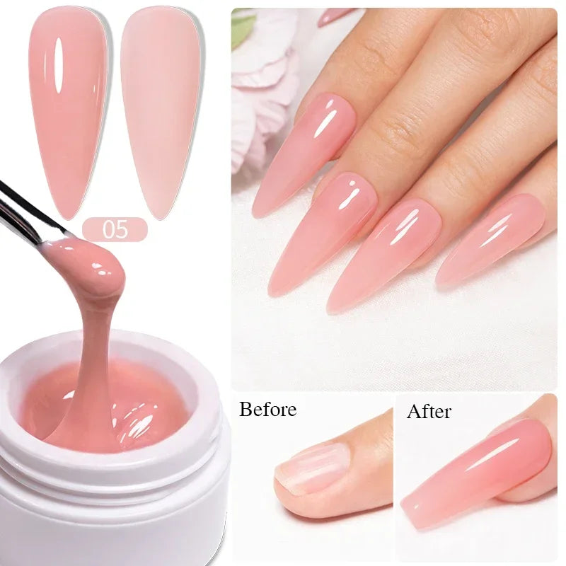 3D Sculpture Gel Nail Polish 15ml - Professional Soak Off Formula Permanent Makeup Machines Creamy Extension 05 Tidesmit