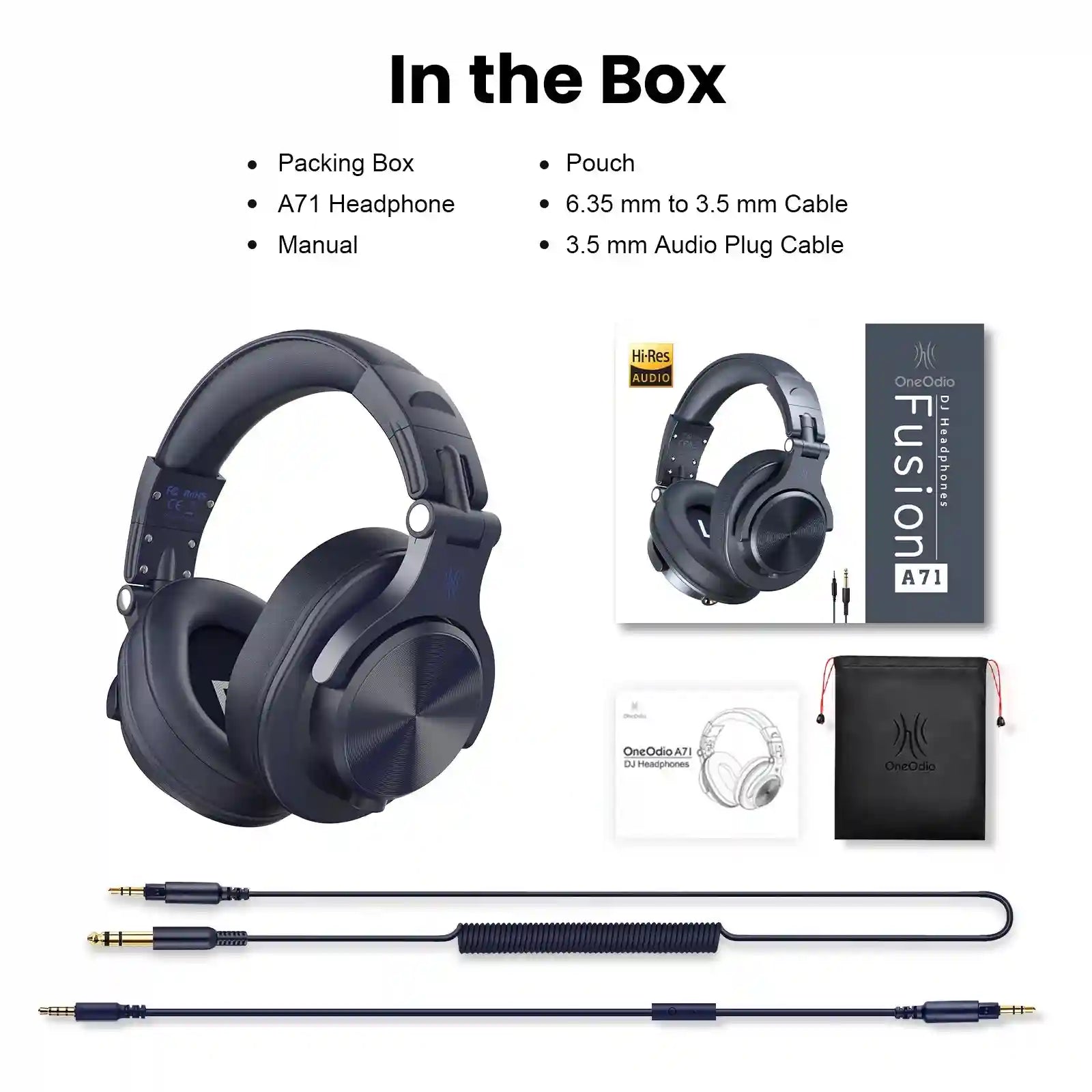 Wired Over-Ear Gaming Headset with High-Definition Microphone Navy-Blue Tidesmit