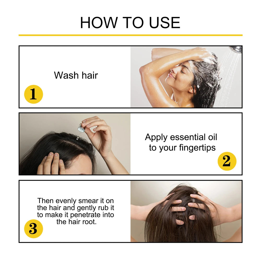 Tidesmit Ginger Hair Growth Oil usage guide: fast hair regrowth, root strengthening, and effective loss treatment steps.