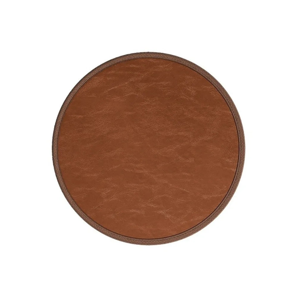 Zafu Thick Leather Cushion Non-Slip Soft Round Sitting Seat Pad Waterproof 35/40cm Dining Chair Pad Meditation