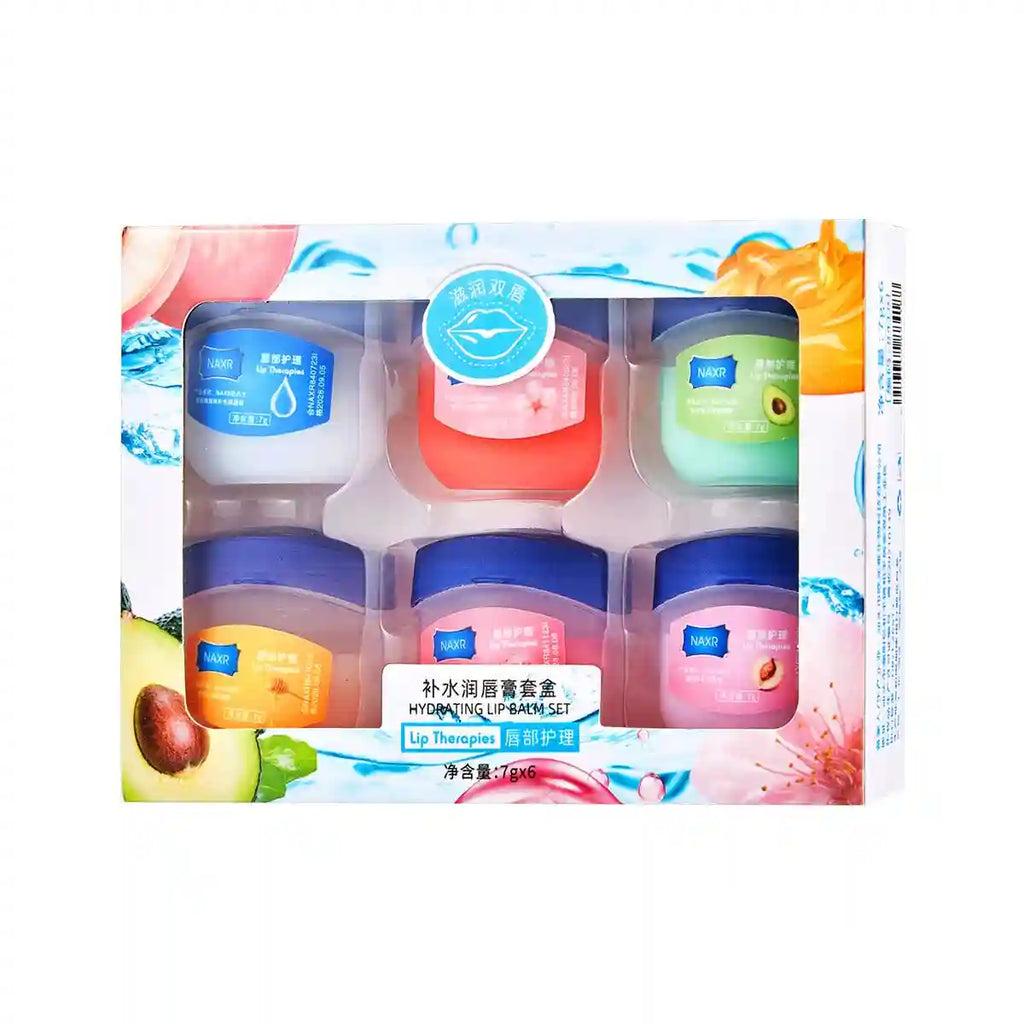 Vaseline Lip Balm Set: 6 Pcs Moisturizing Lip Mask Treatment Lip Care Tidesmit