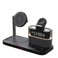 Qi2 Wireless Charger with Alarm Clock & RGB Light - Tidesmit Metal black Tidesmit