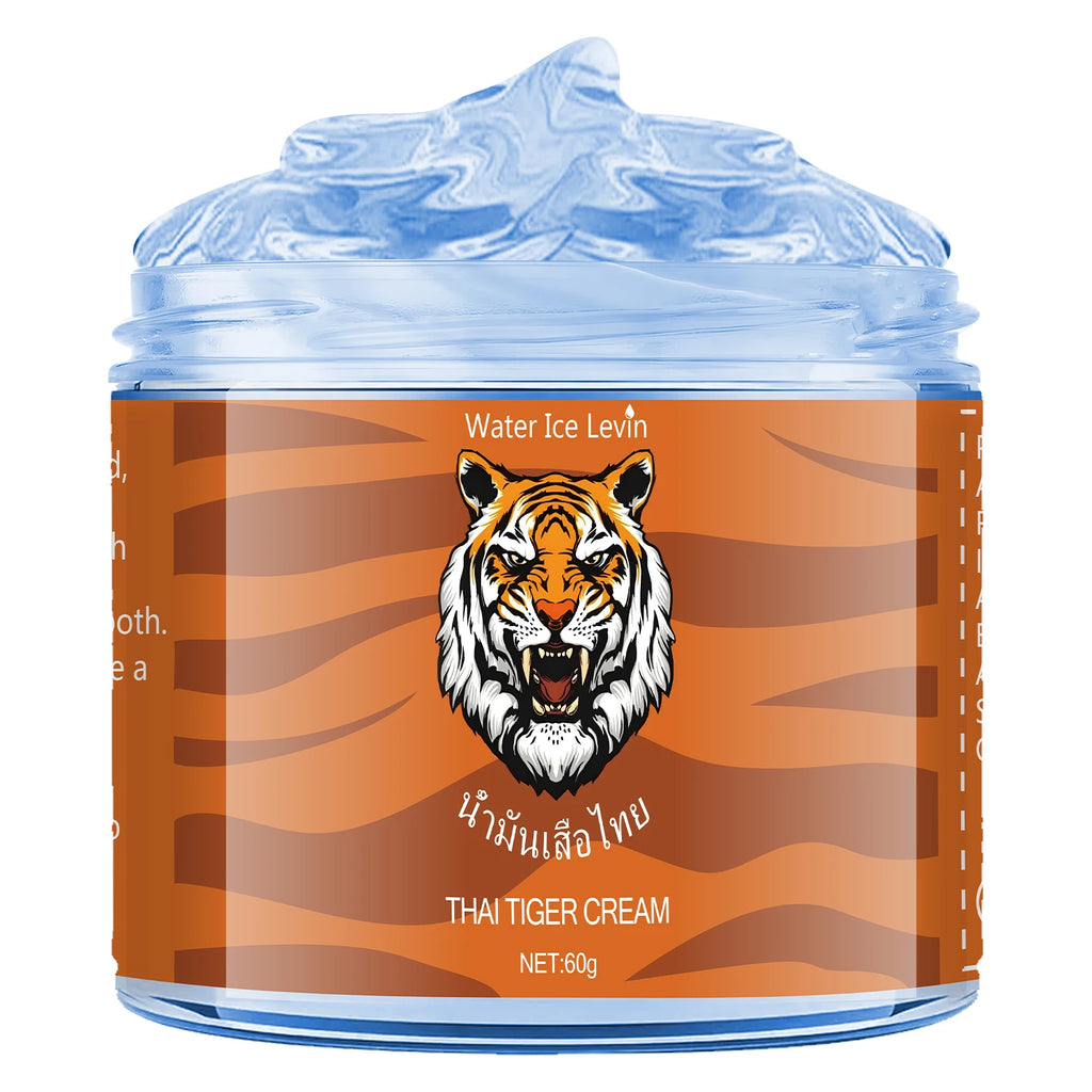 Thai Tiger Oil Cream - Hypoallergenic Deep Moisturizer, Rich in Nicotinamide and Hyaluronic Acid, 60g, Natural Ingredients, Soothing and Moisturizing, Suitable for All Light Skin Tones