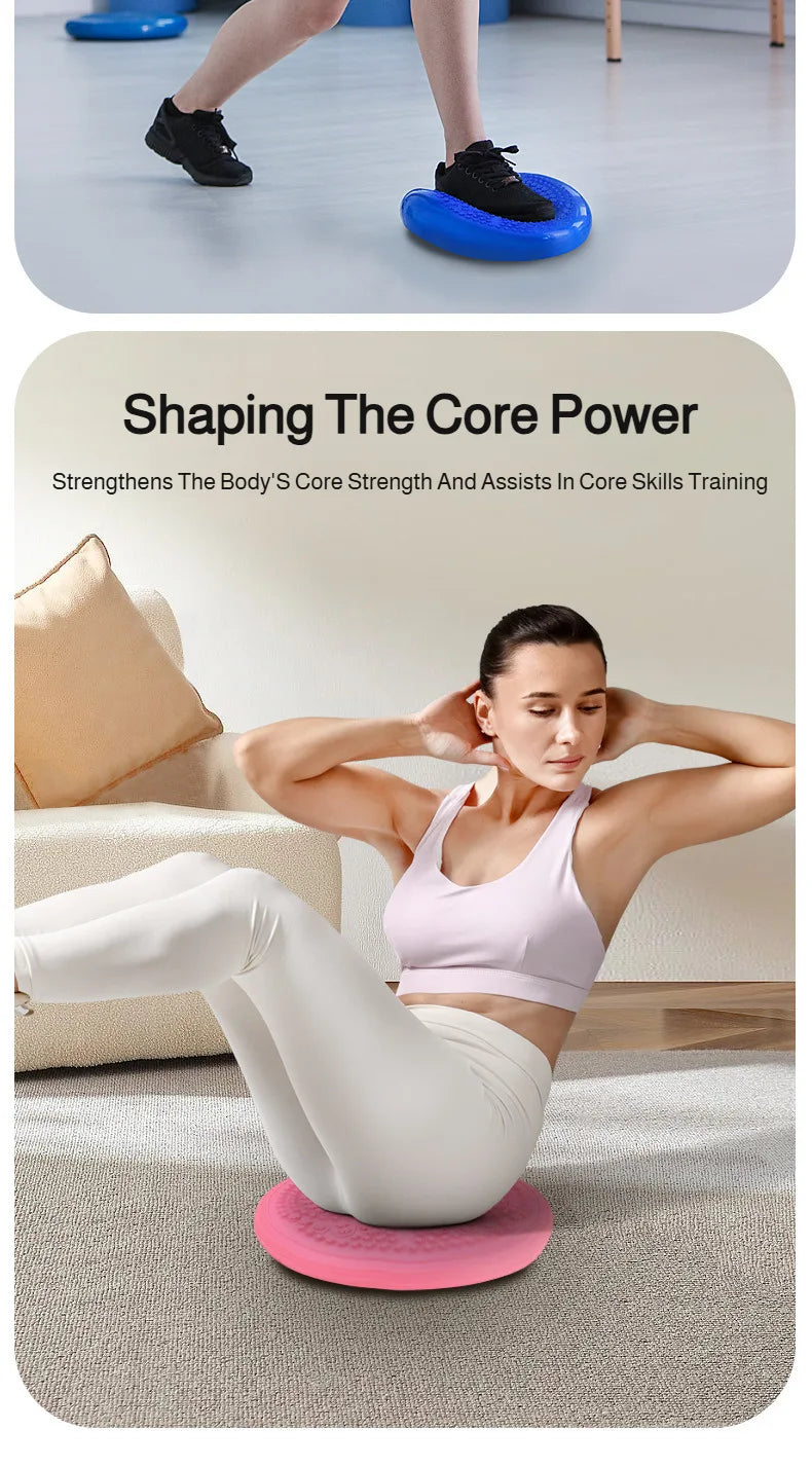 Inflatable Balance Trainer | Massage Stepper for Core Stability Massage Cushion Tidesmit