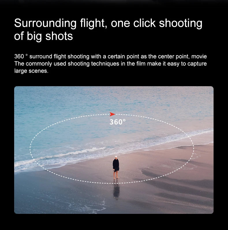 Tidesmit 4K GPS Foldable Camera Drone with Obstacle Avoidance Tidesmit