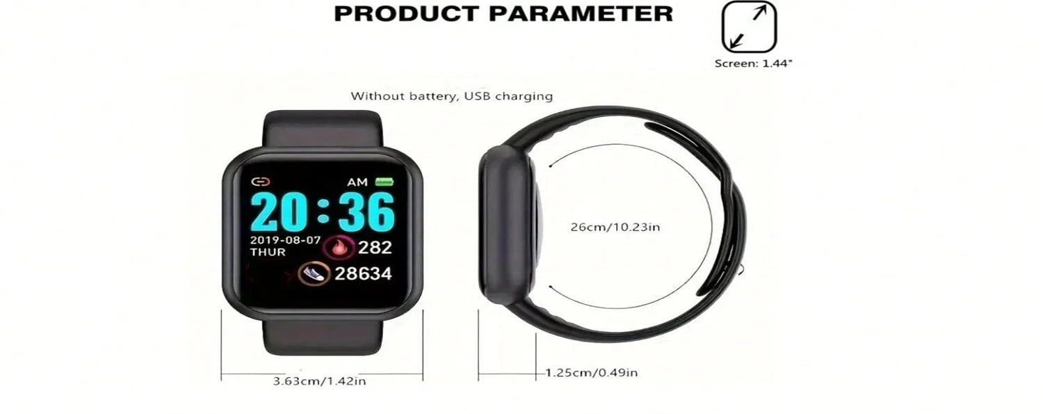 Smartwatch Men Women Kids Watch Electronic Smart Watches D20 Y68 Clock Fitness Monitor Birthday Gift For IOS Android Bracelet