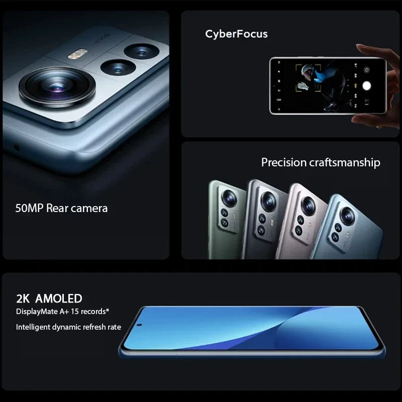 Xiaomi 12 Pro 5G RAN 8GB/12GB ROM 128GB/256GB 50MP camera 6.73-inches Battery 4600mAh used phone
