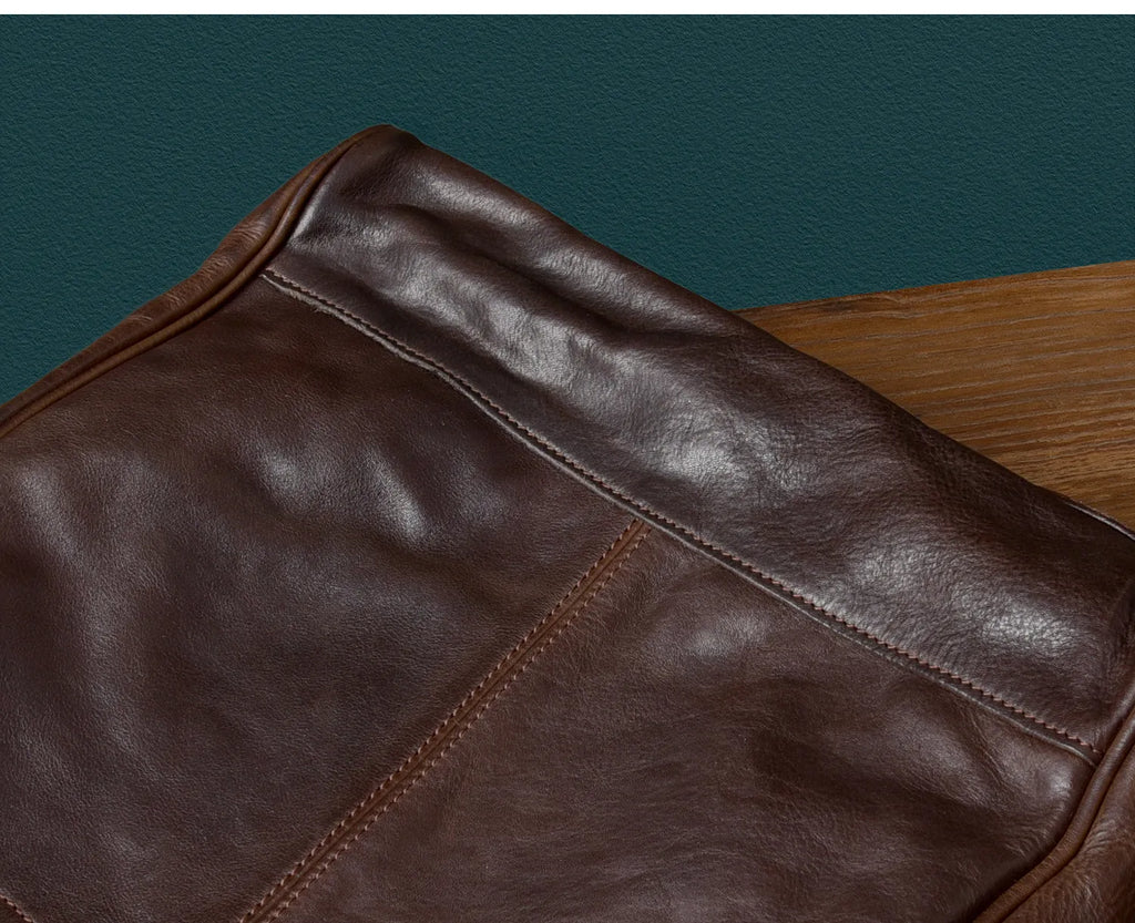 Fashion organizers designers handmade genuine leather men's tote bag outdoor travel luxury vegetable tanned cowhide handbags