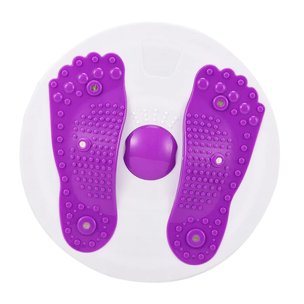Waist Twisting Disc for Abdominal Toning - Magnetic Fitness Tool Body Shaping Massage Equipment Purple Tidesmit