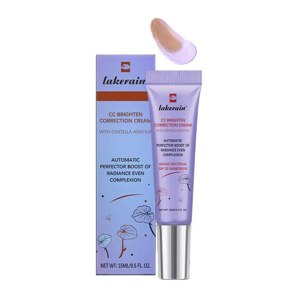 Tidesmit CC cream for redness correction full coverage waterproof face makeup shade swatch