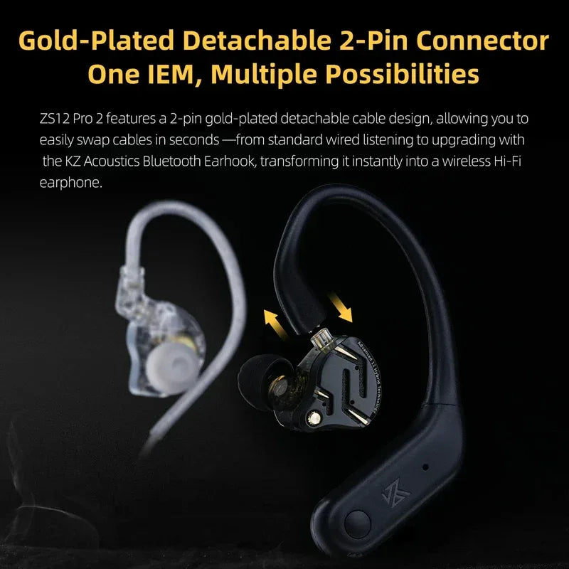 Wired Hybrid IEM Earphones HiFi Bass Gaming Audio | Tidesmit Tidesmit