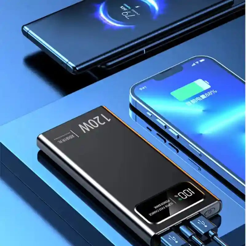 Tidesmit 200000mAh Power Bank - 120W Fast Charging Portable Battery Tidesmit