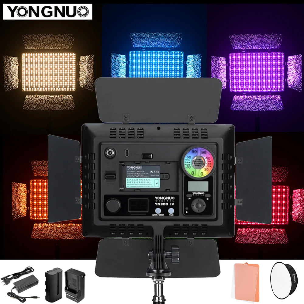 RGB LED Video Light Panel | Adjustable 3200-5600K DSLR Lighting Tidesmit