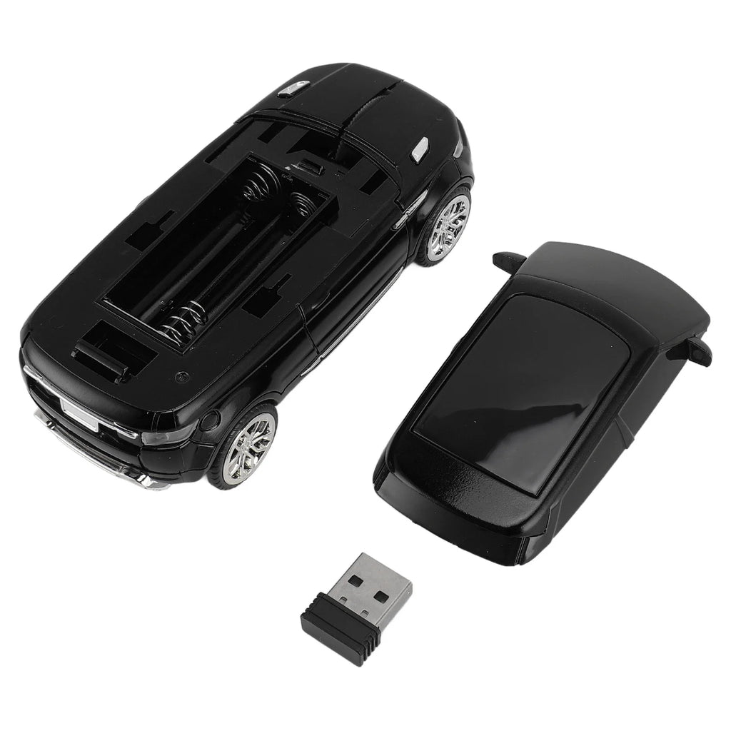 Car Shape Wireless Gaming Mouse Mice 2.4GHz 1600 DPI Cool 3D Car Shape Computer Mouse with USB Receiver for Laptop