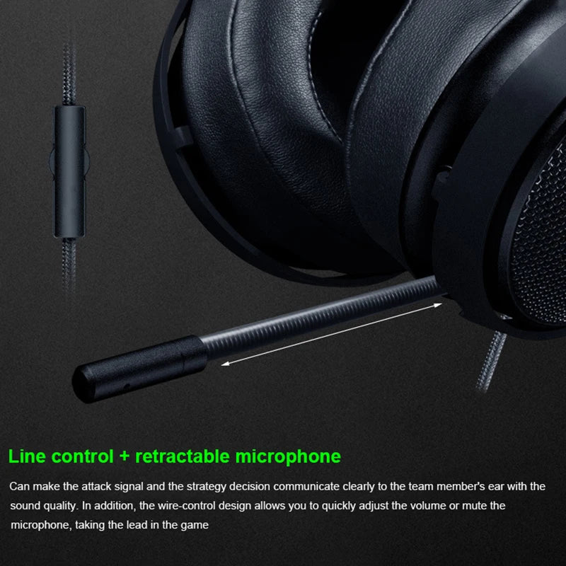 Kraken Pro V2 Over-Ear Headphones with 7.1 Surround Sound and Low Latency Tidesmit