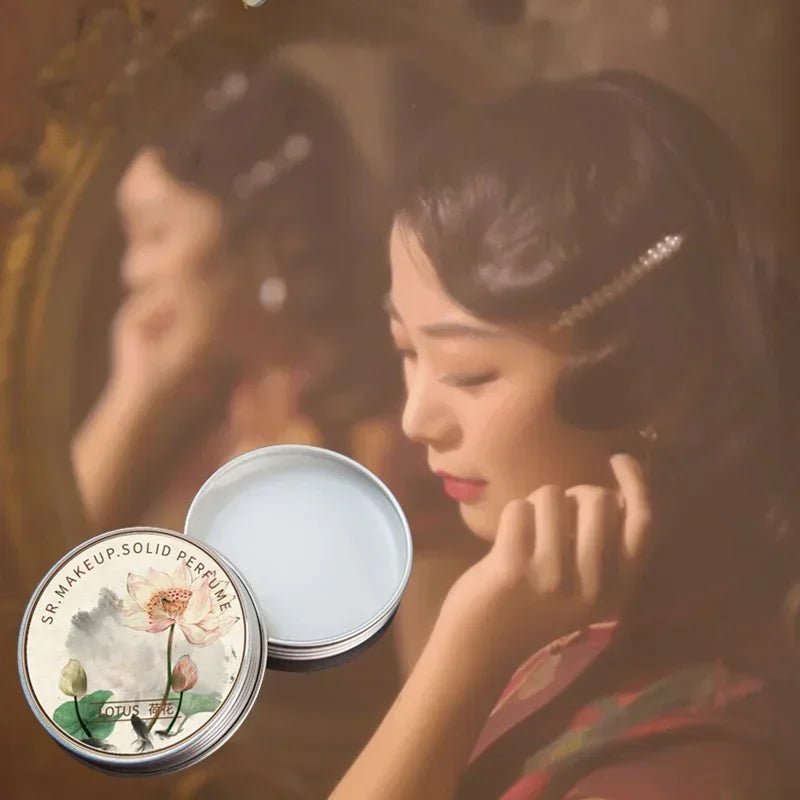 Tidesmit portable solid perfume balm for women featuring a long-lasting, fresh, and elegant floral body aroma.