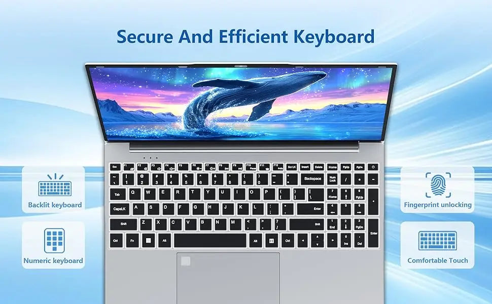 Portable 15.6 Inch Laptop Windows 11 Intel core i9-10980HK/9900U 16GB RAM 1TB SSD Office Laptops Fingerprint Unlock Notebook PC