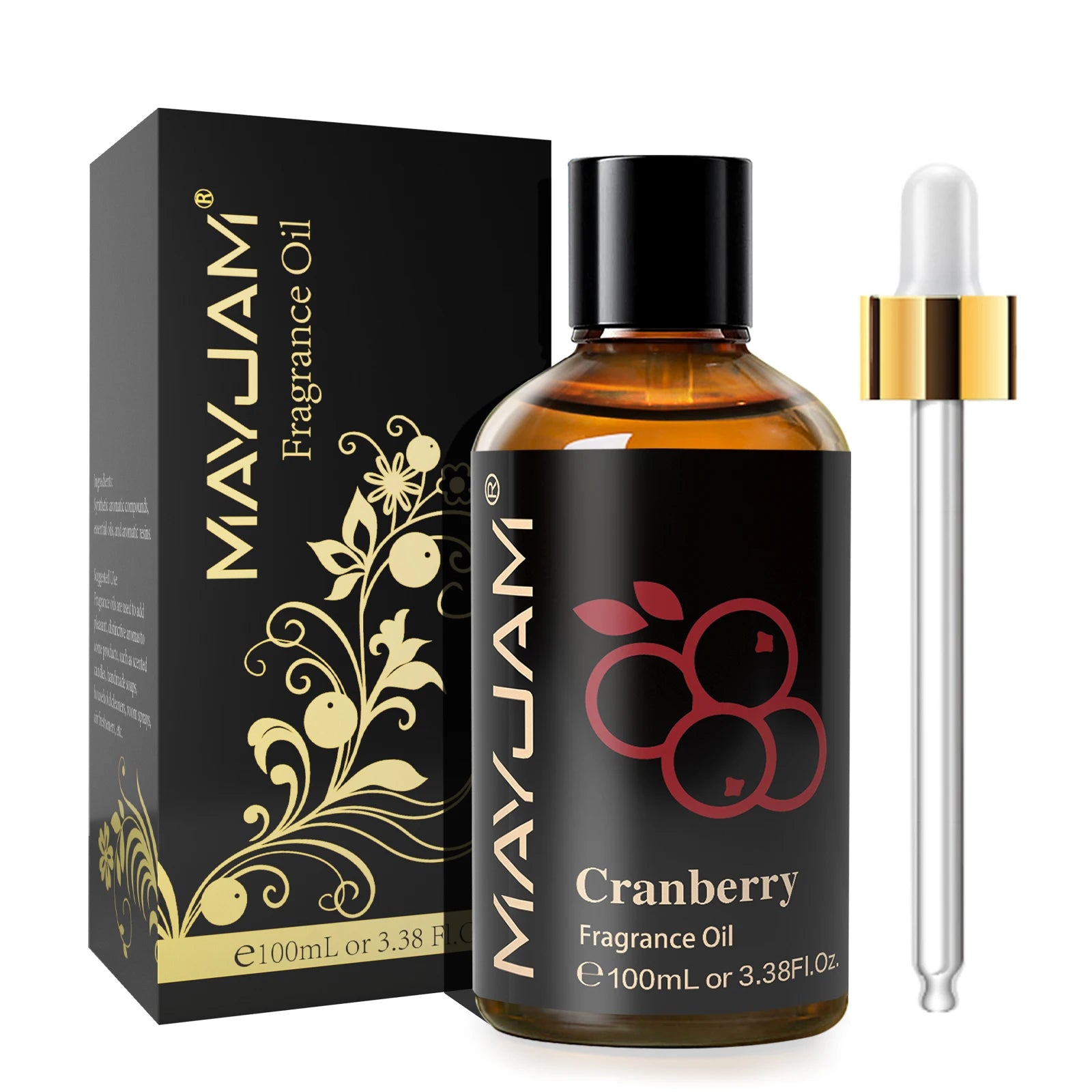 MAYJAM 100ML Fruit Fragrance Oil for Diffuser Candle Soap Making Coconut Strawberry Watermelon Blueberry Essential Oils