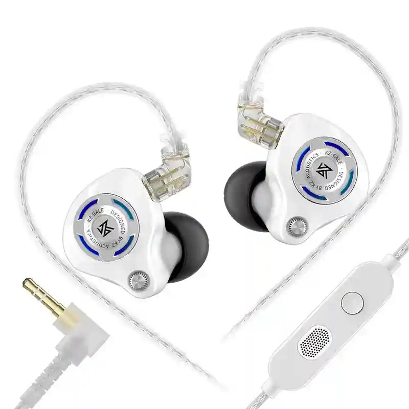 Gaming Earbuds With Mic: Bass Enhanced Wired In-Ear Headset by Tidesmit Gale White 3.5MIC China Mainland Tidesmit