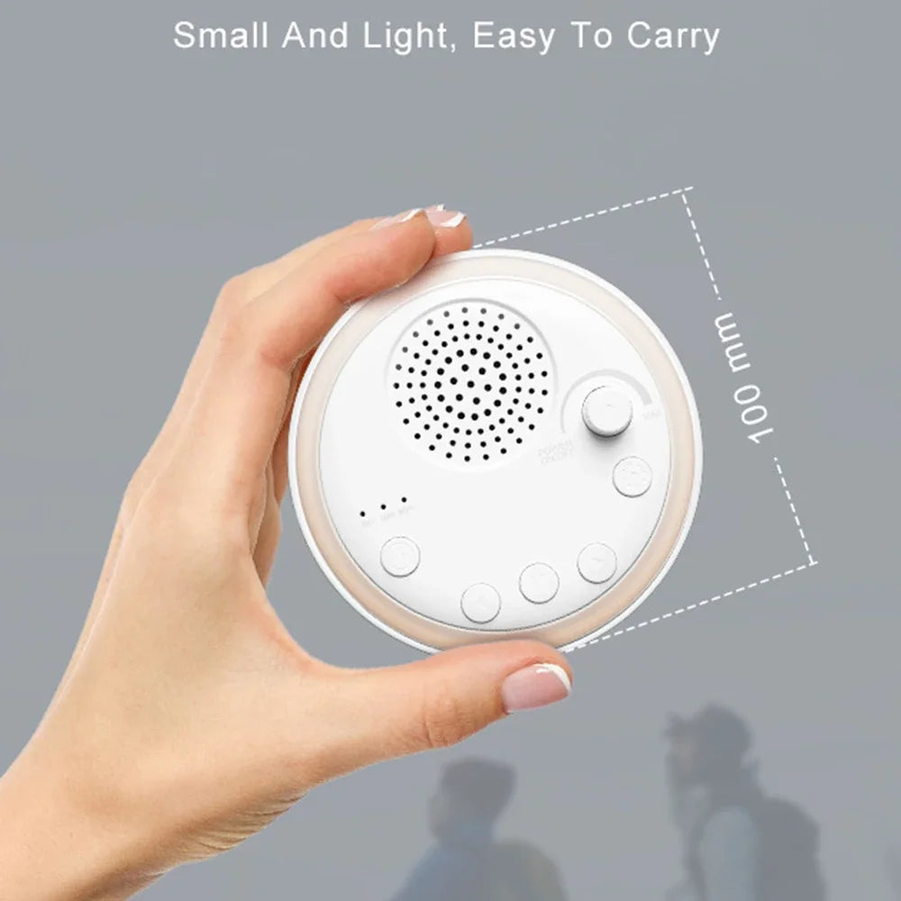 16 Soothing Sounds 15/30/60 min Timer White Noise Machine Mini Baby Sleep Machine Built-in Night Light for Baby Kids Adults
